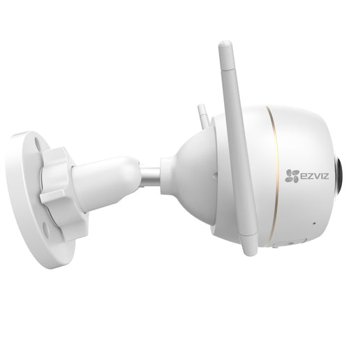 EZVIZ H3 TELECAMERA WI-FI SMART HOME IP 2K DA ESTERNO CON LUCE STROBO E SIRENA 3MP INTELIGENZA ARTIFICIALE VISIONE NOTTURNA A COLORI COMUNICAZIONE BIDIREZIONALE SLOT SCHEDE MICRO SD BIANCO