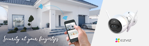 EZVIZ H3 TELECAMERA WI-FI SMART HOME IP 2K DA ESTERNO CON LUCE STROBO E SIRENA 3MP INTELIGENZA ARTIFICIALE VISIONE NOTTURNA A COLORI COMUNICAZIONE BIDIREZIONALE SLOT SCHEDE MICRO SD BIANCO
